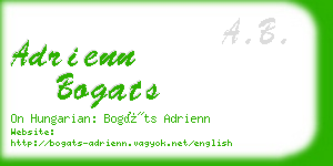 adrienn bogats business card